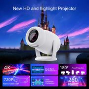 HY400 Android 12.0 System Intelligent Projector Portable Family Projector AU Plug