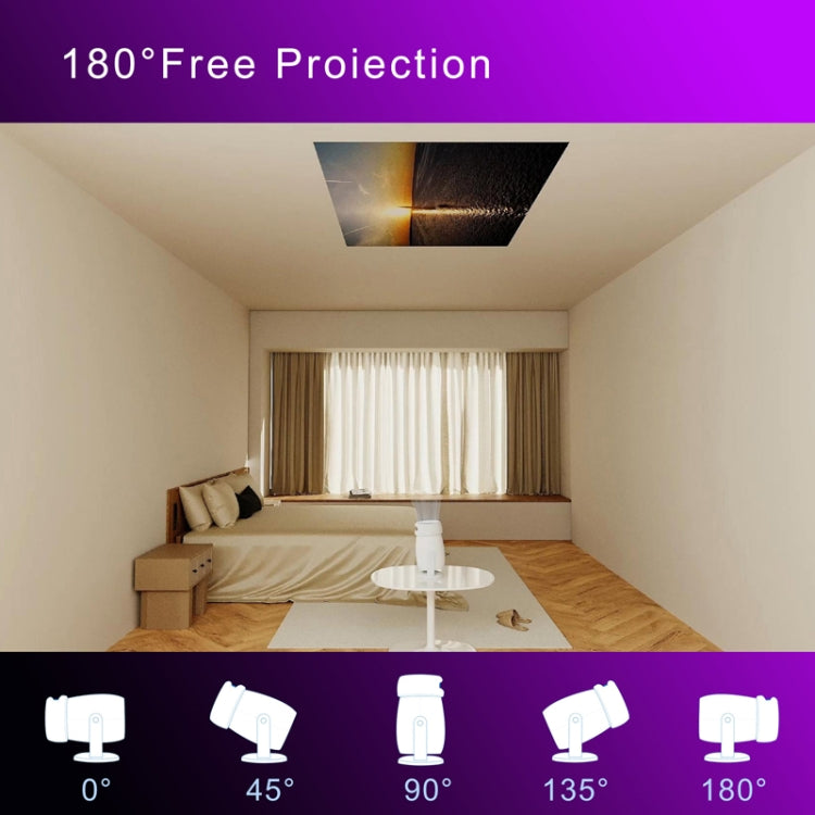 HY400 Android 12.0 System Intelligent Projector Portable Family Projector UK Plug