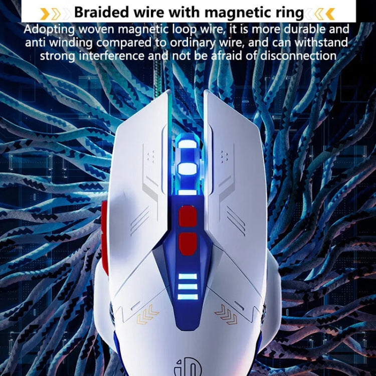 Inphic W9P Glowing Computer Gaming Wired Mouse(Sound Version)
