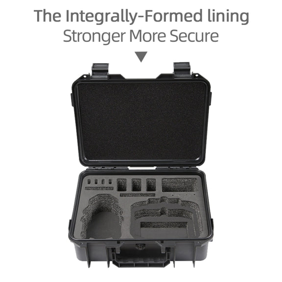 For DJI Mini 4 Pro Drone Suitcase Explosion-proof Box Compatible with RC 2 & RC-N2(Black)
