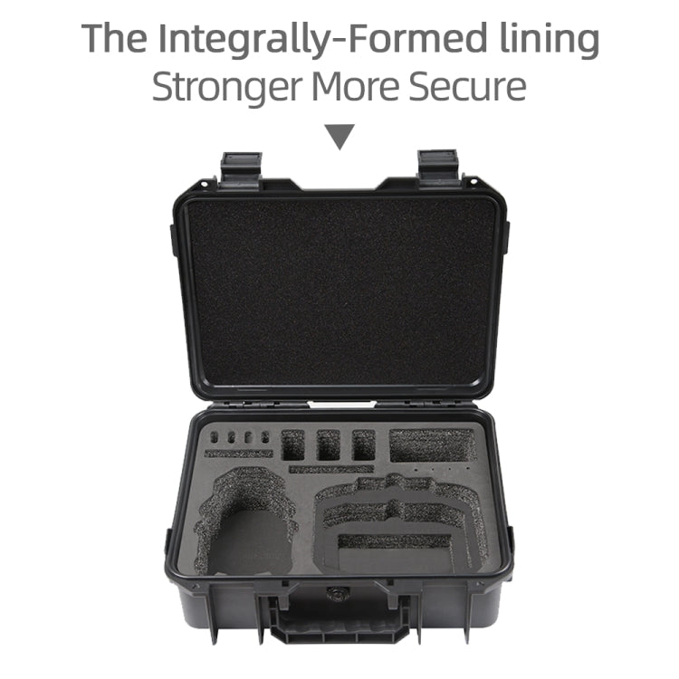 For DJI Mini 4 Pro Drone Suitcase Explosion-proof Box Compatible with RC 2 & RC-N2(Black)