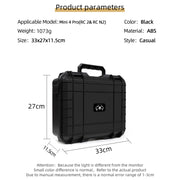 For DJI Mini 4 Pro Drone Suitcase Explosion-proof Box Compatible with RC 2 & RC-N2(Black)
