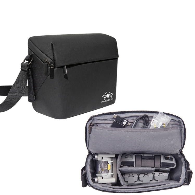 For DJI Mini 4K / Mini 2 SE / Mini 2 Portable Water-resistant Shoulder Bag Messenger Bag(Black)