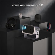 Android 4K HD Version Portable Mini Projector Smart Home Theater(US Plug)