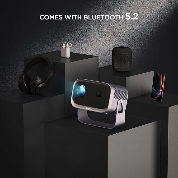Same Screen Version For Mobile Phone Portable Mini Projector Smart Home Theater(EU Plug)