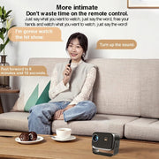 Same Screen Version For Mobile Phone Portable Mini Projector Smart Home Theater(EU Plug)