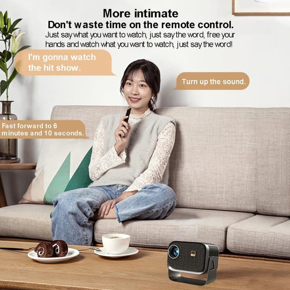 Same Screen Version For Mobile Phone Portable Mini Projector Smart Home Theater(EU Plug)