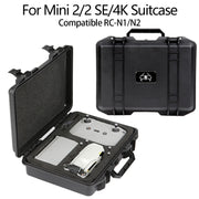 For DJI Mini 4K / Mini 2 SE / Mini 2 Suitcase Explosion-Proof Box Compatible With RC-N1 / N2(Black)