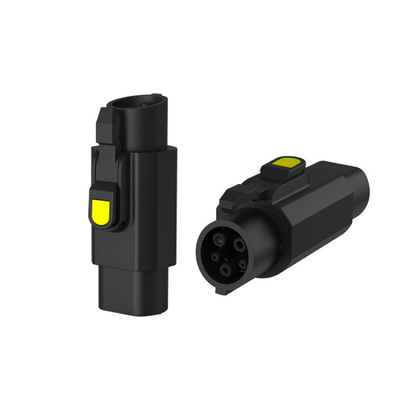 TYPE2-TYPE1 New Energy Vehicle Charging Station Adapter(Black)