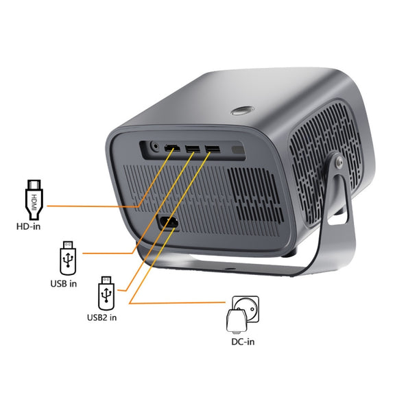 4K Smart Android Portable Projector UK Plug