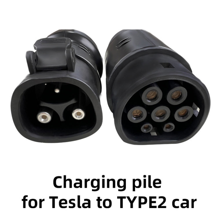 For Tesla-TYPE2 Electric Vehicle Charging Station Adapter Conversion Head(QYTZO-32-220V)