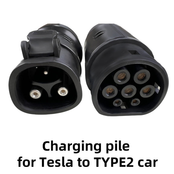 For Tesla-TYPE2 Electric Vehicle Charging Station Adapter Conversion Head(QYTZO-32-220V)