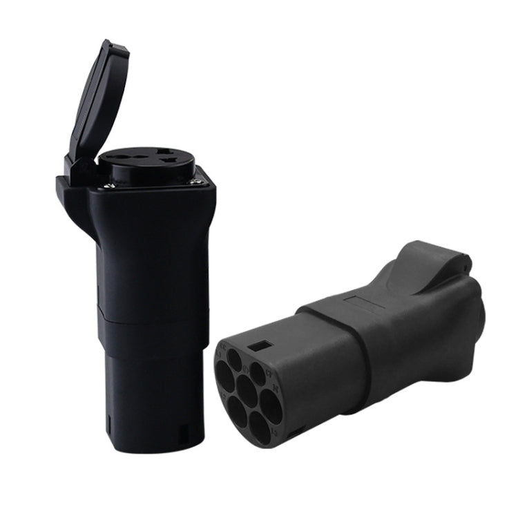New Energy Vehicle EU Standard Power Supply TYPE2 Charging Pile Converter Plug(Black)