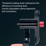 PROMEND Aluminum Alloy Cell Phone Holder Adjustable Angle Rotating Motorcycle Navigation Support, Style: SJJ-299E Rear View Mirror Titanium Color