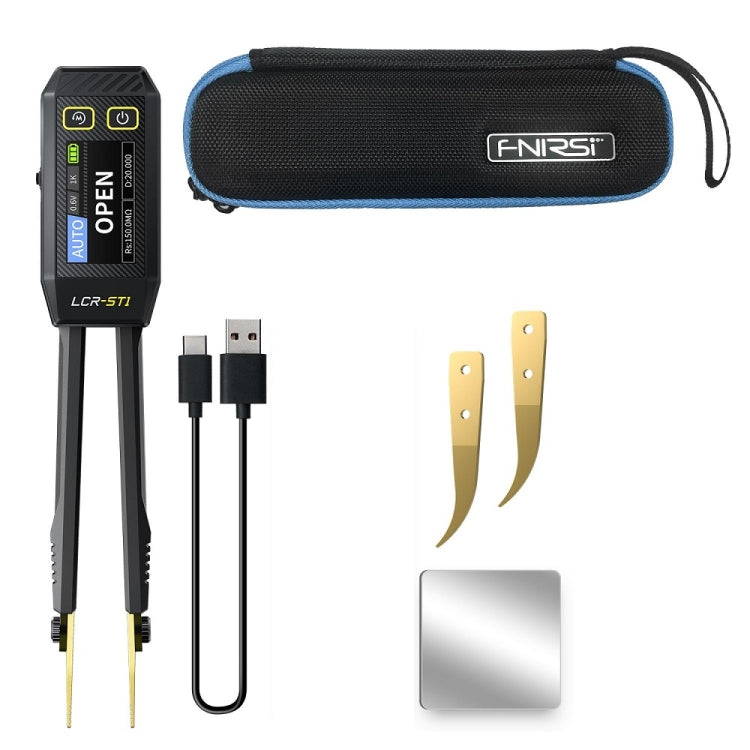 FNIRSI Digital Tweezers Resistor Capacitor Component Test Multimeter(LCR-ST1)