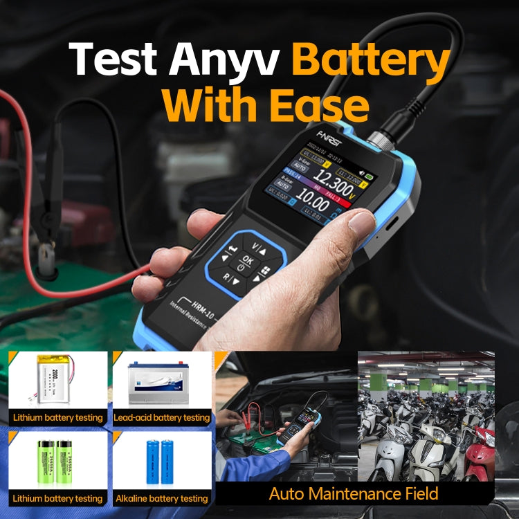 FNIRSI 18650 Lithium Battery Internal Resistance Voltage Measuring Instrument(HRM-10)