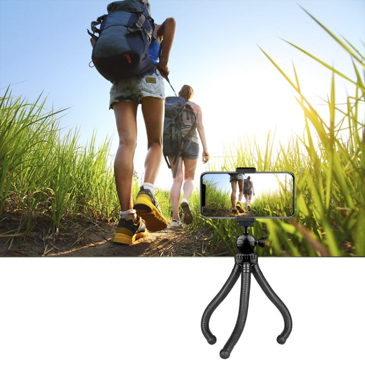 Octopus Fish Silicone Camera Tripod Desktop Folding Stand With Bluetooth Controller+Adapter+Phone Clip+Storage Bag+Screws