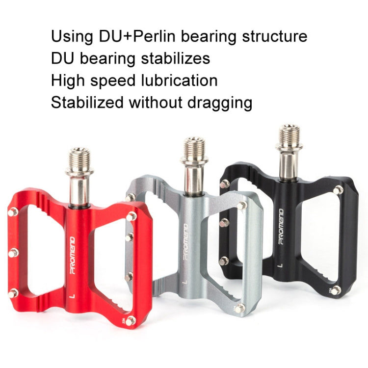 PROMEND PD-R41L 1pair Bicycle Aluminum Alloy Perrin Bearing Pedals(Red)