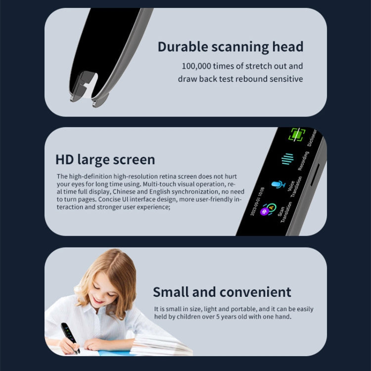 International Version Multi-language Scanning Offline Intelligent Simultaneous Translation Pen(Gray)