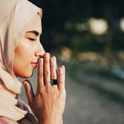 Equantu Smart Bluetooth Finger Counter Muslim Prayer Time Reminder Ring, Style: Gold 18mm