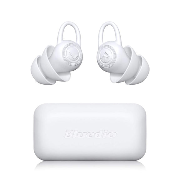 Bluedio NE Sleeping Silicone Earplugs Noise Reducing Soundproofing Earplugs With Storage Case(White)