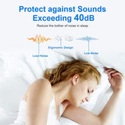 Bluedio NE Sleeping Silicone Earplugs Noise Reducing Soundproofing Earplugs With Storage Case(White)