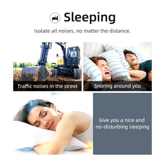 Bluedio NE Sleeping Silicone Earplugs Noise Reducing Soundproofing Earplugs With Storage Case(White)