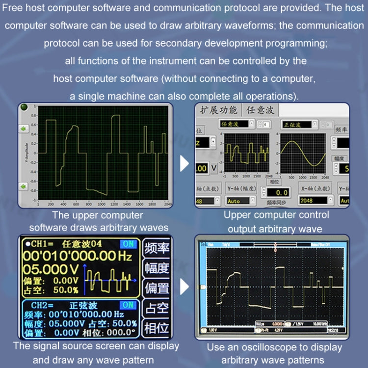 JUNTEK Programmable Dual-Channel DDS Function Arbitrary Waveform Signal Generator, Frequency: 40MHz(UK Plug)