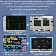 JUNTEK Programmable Dual-Channel DDS Function Arbitrary Waveform Signal Generator, Frequency: 50MHz(UK Plug)