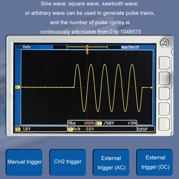 JUNTEK Programmable Dual-Channel DDS Function Arbitrary Waveform Signal Generator, Frequency: 50MHz(UK Plug)