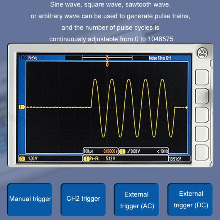 JUNTEK Programmable Dual-Channel DDS Function Arbitrary Waveform Signal Generator, Frequency: 60MHz(AU Plug)