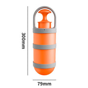 Pet Outing Portable Poop Scooper Dog Feces 6 Claws Pick Up Tools(Orange)