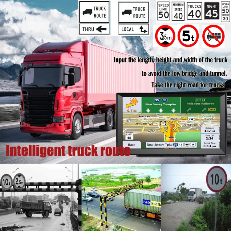 9 Inch 8G/256M Car GPS Navigator With Large Screen Capacitive Bluetooth Map, Area: Germany Map