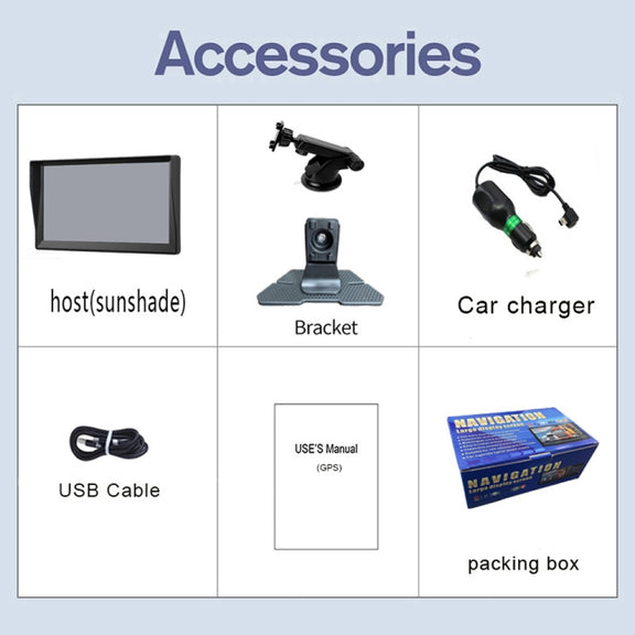 9 Inch 8G/256M Car GPS Navigator With Large Screen Capacitive Bluetooth Map, Area: Germany Map