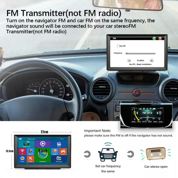 9 Inch 8G/256M Car GPS Navigator With Large Screen Capacitive Bluetooth Map, Area: Germany Map