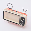 Retro Small TV Desktop Cell Phone Holder With Bluetooth Speaker Player(Orange Black) - Desktop Holder by PMc TechLife | Online Shopping South Africa | PMc TechLife | Buy Now Pay Later Mobicred