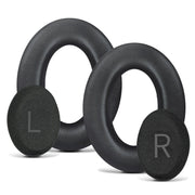For BOSE QC45 1pair Headphone Sponge Earmuff Leather Cover(Black)