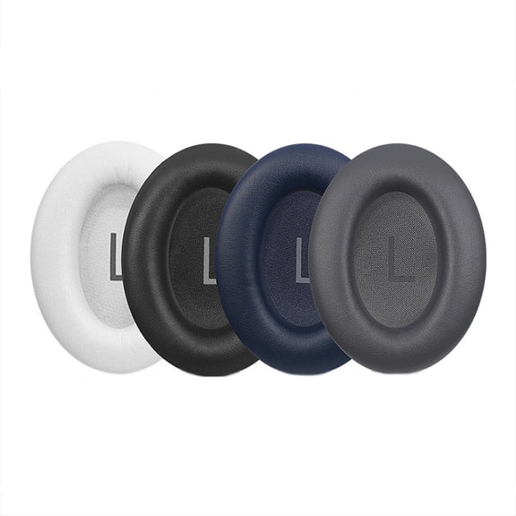 For BOSE QC45 1pair Headphone Sponge Earmuff Leather Cover(Titanium-color)