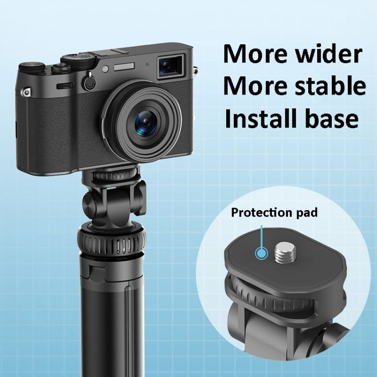 2m Metal Tripod Selfie Stick With 4 Expansion Interfaces & D07 Fill Light for Phone Camera