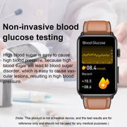 Smart Watch Ring ECG Temperature Heart Rate Blood Pressure Health Bluetooth Talking Watch, Color: Black Silicone