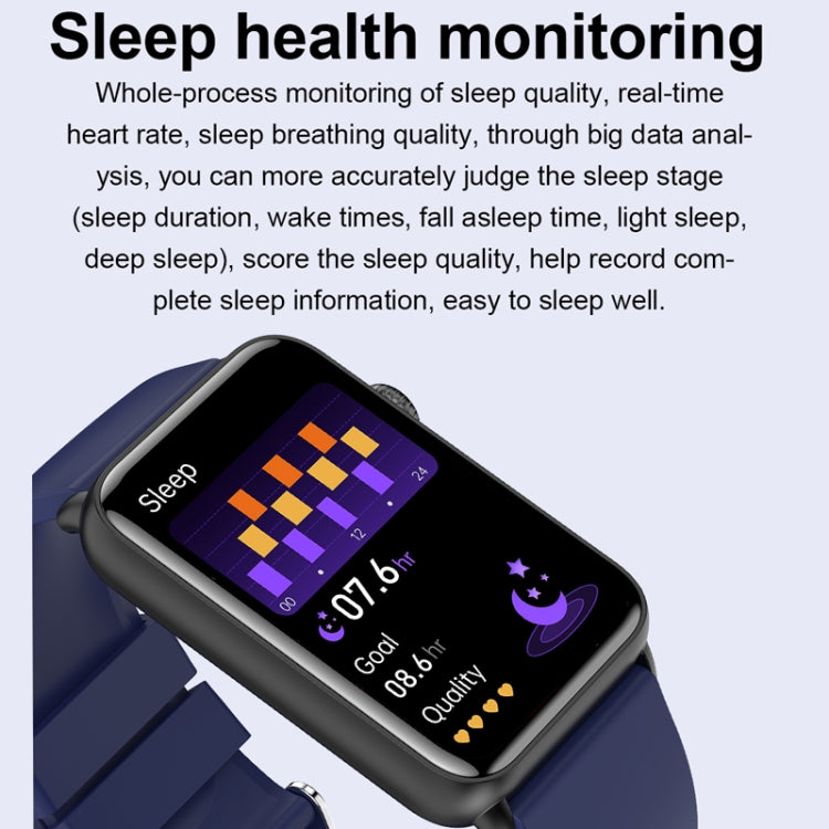 Smart Watch Ring ECG Temperature Heart Rate Blood Pressure Health Bluetooth Talking Watch, Color: Black Leather