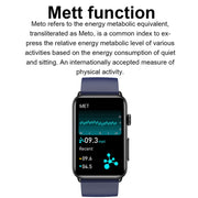 Smart Watch Ring ECG Temperature Heart Rate Blood Pressure Health Bluetooth Talking Watch, Color: Black Silicone