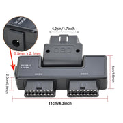 H015 OBD2 Automotive Universal 16Pin 1 To 2 Adapter