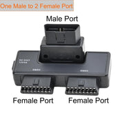 H015 OBD2 Automotive Universal 16Pin 1 To 2 Adapter