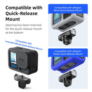 For GoPro HERO13 Black AMagisn Silicone Case Protective Cover(Blue)