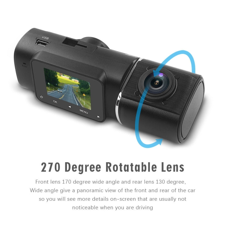 3-recording Front 1080+Internal 1080+Rear 480 HD Car Recorder