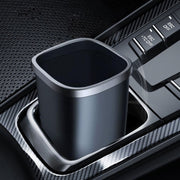 Simple Car Trash Can Automobile Storage Bin With Trash Bag(Black)