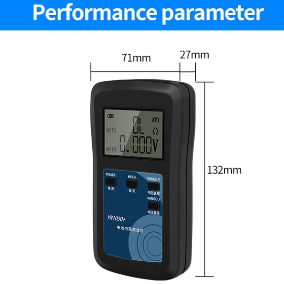 NiMH Lead-acid Button 100V Lithium Battery Bottle Internal Resistance Tester(YR1035+)