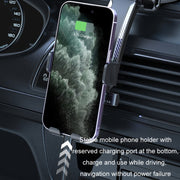Car Suction Cup Dashboard Automatic Lock Mobile Phone Holder, Style: Black Telescopic
