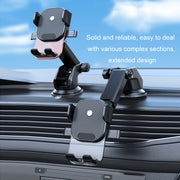 Car Suction Cup Dashboard Automatic Lock Mobile Phone Holder, Style: Black Waterfall